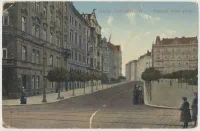 The western part of the square, from Vinohradská Street toward Mánesova Street, late 19th century. (collection of M. Vronský)